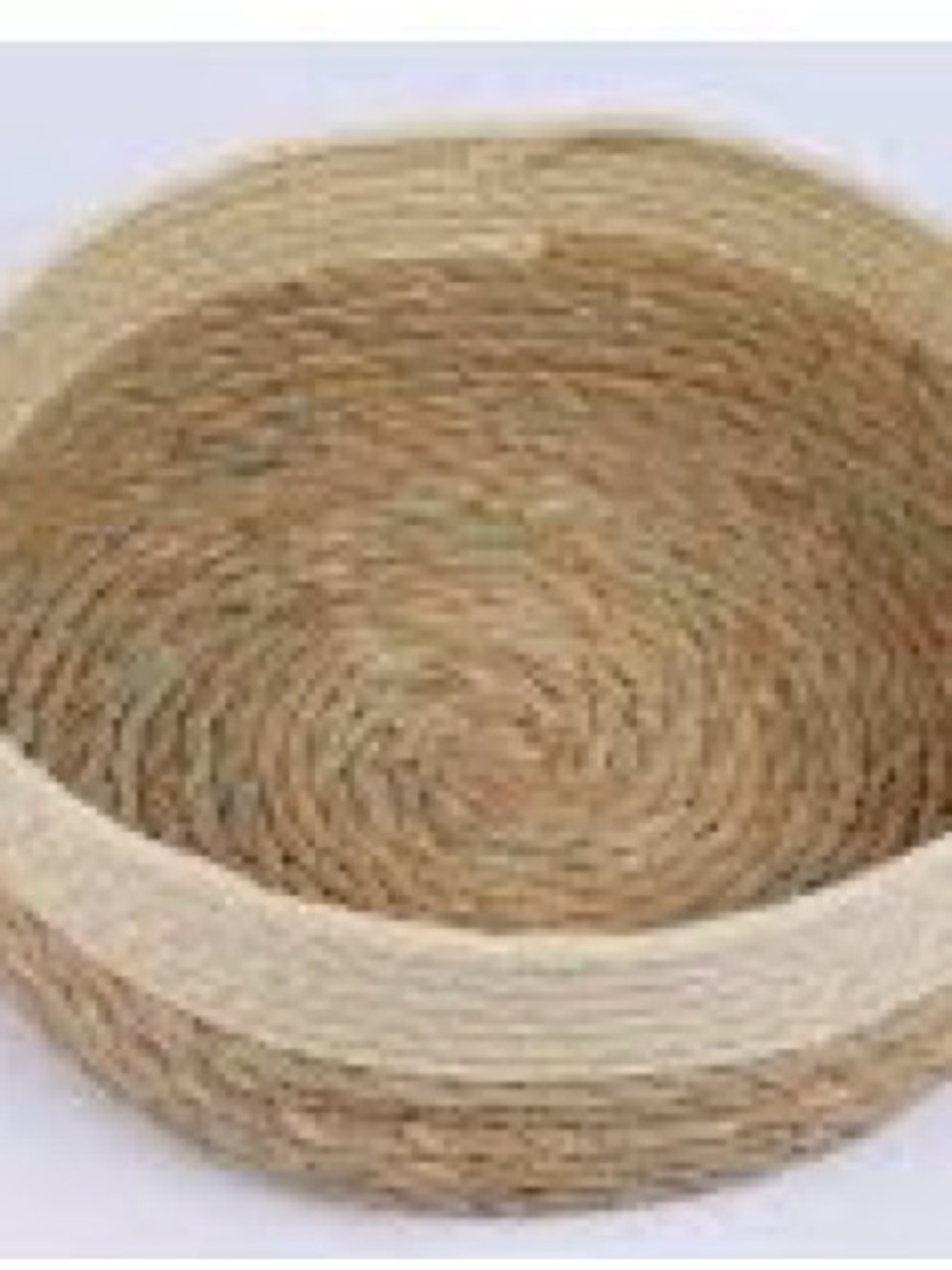 Wicker storage basket self supporting B4